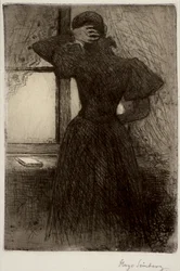 Mujer pensativa