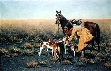 En la estepa árida