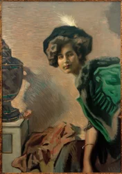 Retrato de mujer (En el dolmán verde)