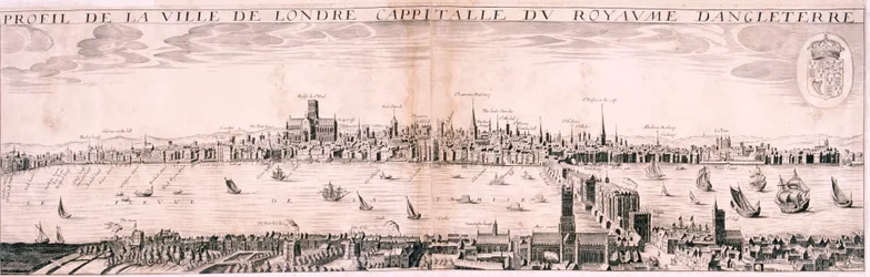 Vista de Londres desde el sur, 1643