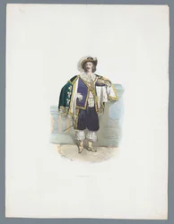 Hombre en traje histórico