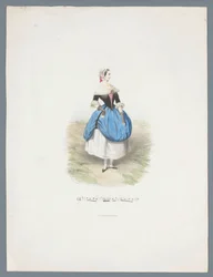 Mujer en traje histórico