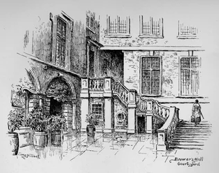 Patio de Brewers Hall, 1890