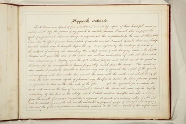 Texto, El "Libro Rojo" del castillo de Blaise, sede de John Scandrett Harford Esq.