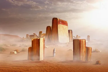Desierto surrealista de libros