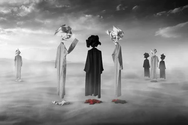 Figuras surrealistas del desierto