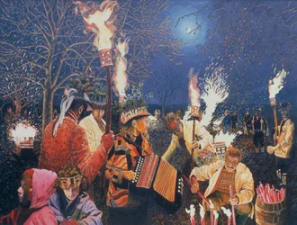 Wassailing en Herefordshire, 1995
