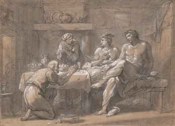 Júpiter y Mercurio en la casa de Baucis y Filemón, siglo XVIII