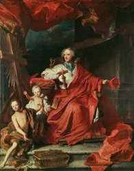 Cardenal de Bouillon (1643-1715) abriendo la 