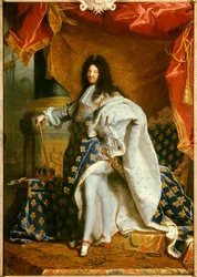 Retrato de cuerpo entero del rey Luis XIV