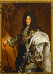 Luis XIV, rey de Francia (pintura sobre lienzo)