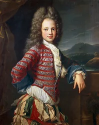 Príncipe escocés, por Hyacinthe Rigaud (1659 - 1743), pintura