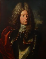 Alemán: Retrato de Johann Frisching (1668-1726), copropietario de Rümligen, oficial, alguacil de Metzgern.