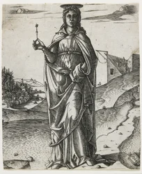 Santa Lucía, c.1510 (grabado)