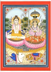 La pareja divina de Shiva y Parvati