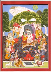 Encuentro Divino de Shiva y Parvati