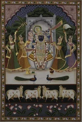 Shreenathji con las gopis