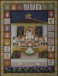 Culto en el templo de Shrinathji