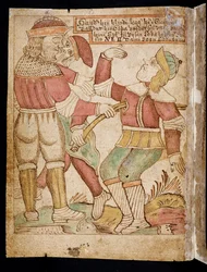 La muerte de Balder, de la "Edda de Melsted" (pluma y tinta y acuarela sobre papel) (véase también 69854)