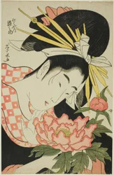 La cortesana Somenosuke de Matsubaya