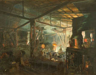 Francia, La Fundición, c.1864 (óleo sobre lienzo)