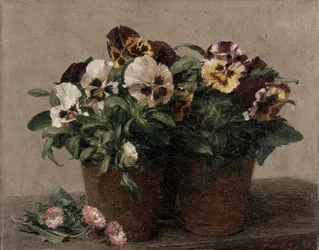 Naturaleza Muerta de Pensamientos y Margaritas, 1889
