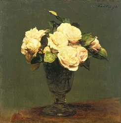 Rosas blancas, 1873