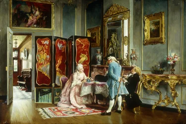 Figuras en un interior elegante, 1879