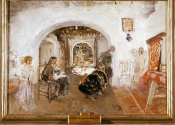 Interior de una granja en Valencia en España