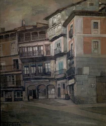 Pueblo español – Paisaje de Castilla