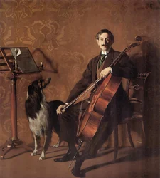 Retrato del violonchelista Juan de Azurmendi, 1909