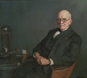 Retrato del físico Édouard Branly 1844-1940, c. 1920