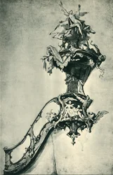 Diseño para un púlpito, mediados-finales del siglo XVIII, 1943