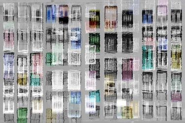Ventanas de la ciudad abstracta