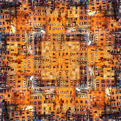 Mosaico urbano denso