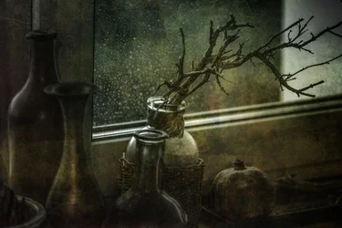Botellas de naturaleza muerta de Moody