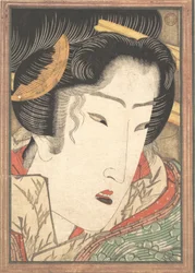 Geisha rechazada de Pasiones enfriadas por la nieve primaveral, 1824