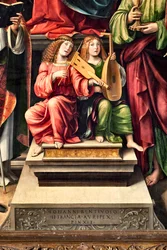 Ángeles músicos, (detalle)