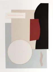 Formas abstractas en tonos apagados