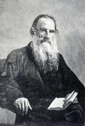 Retrato de Leon Tolstoi, siglo XX (grabado)