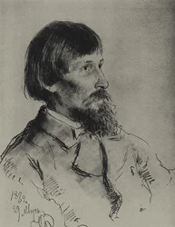 Retrato del artista Viktor Vasnetsov 1848-1926