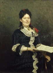 Retrato de la cantante de ópera Alexandra Molas 1845-1929, 1883
