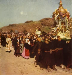 Procesión en la Gobernación de Kursk, 1880-1883, 1965