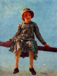 Retrato del alma inquieta de la hija del artista, V.I. Repina