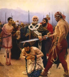 San Nicolás salvando a tres inocentes de la ejecución, c. 1888