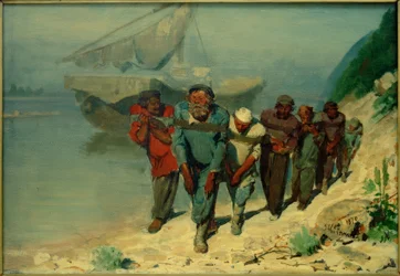 Estudio para Los sirgadores del Volga