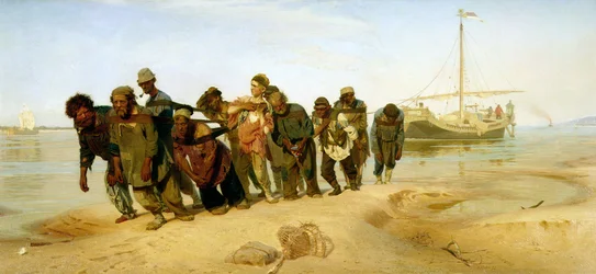Los barqueros del Volga