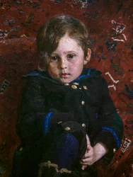 Yuri Repin de niño (detalle)