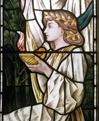 Waterford, San Miguel y Todos los Ángeles, Heaton Butler & Bayne, Selwyn Image, Las vírgenes prudentes y necias (detalle)