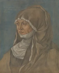 Retrato de una mujer, se dice que es Caritas Pirckheimer 1467-1532